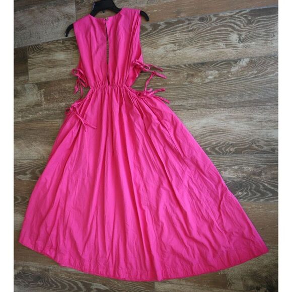 Free People OB1734765 Women's Sz S Magentiful Pink Fabiana Midi Dress - Picture 12 of 15